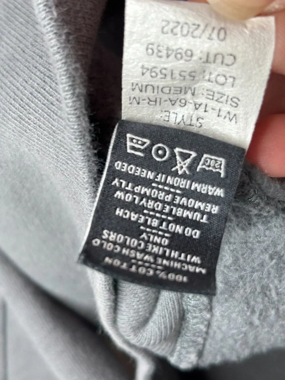 American Giant Womens Moto Full Zip Track Jacket Medium M Iron Grey Heavyweight